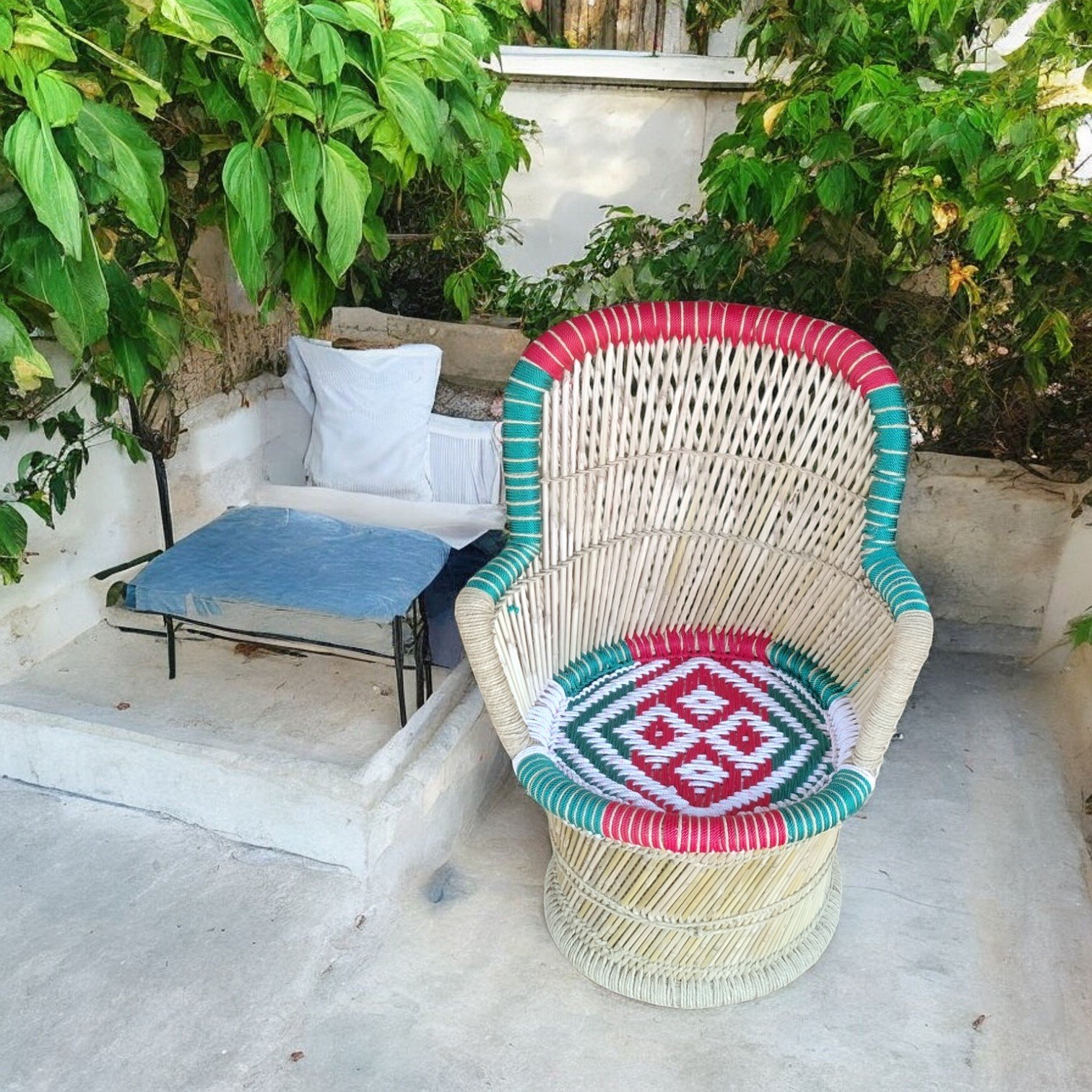 Bamboo chair  silk